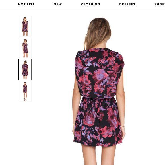 Eight Sixty Revolve Crossfront Dress Fuschia Black and Orchid - Picture 8 of 9